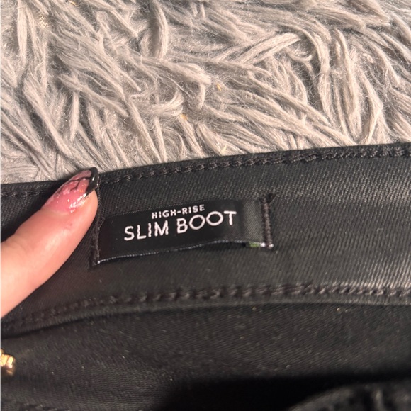 White House Black Market Black High-Rise Slim Boot Pants - Picture 6 of 9